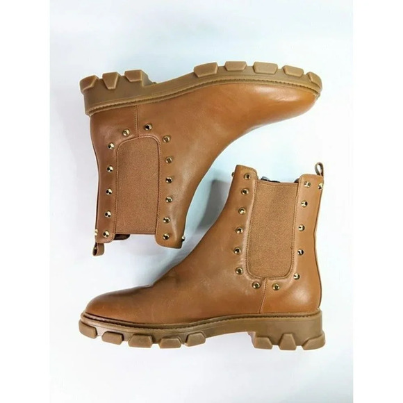 Michael Kors Women's Ridley Studded Lug-Sole Chelsea Booties Size 9 (MSRP $225) - Picture 9 of 12